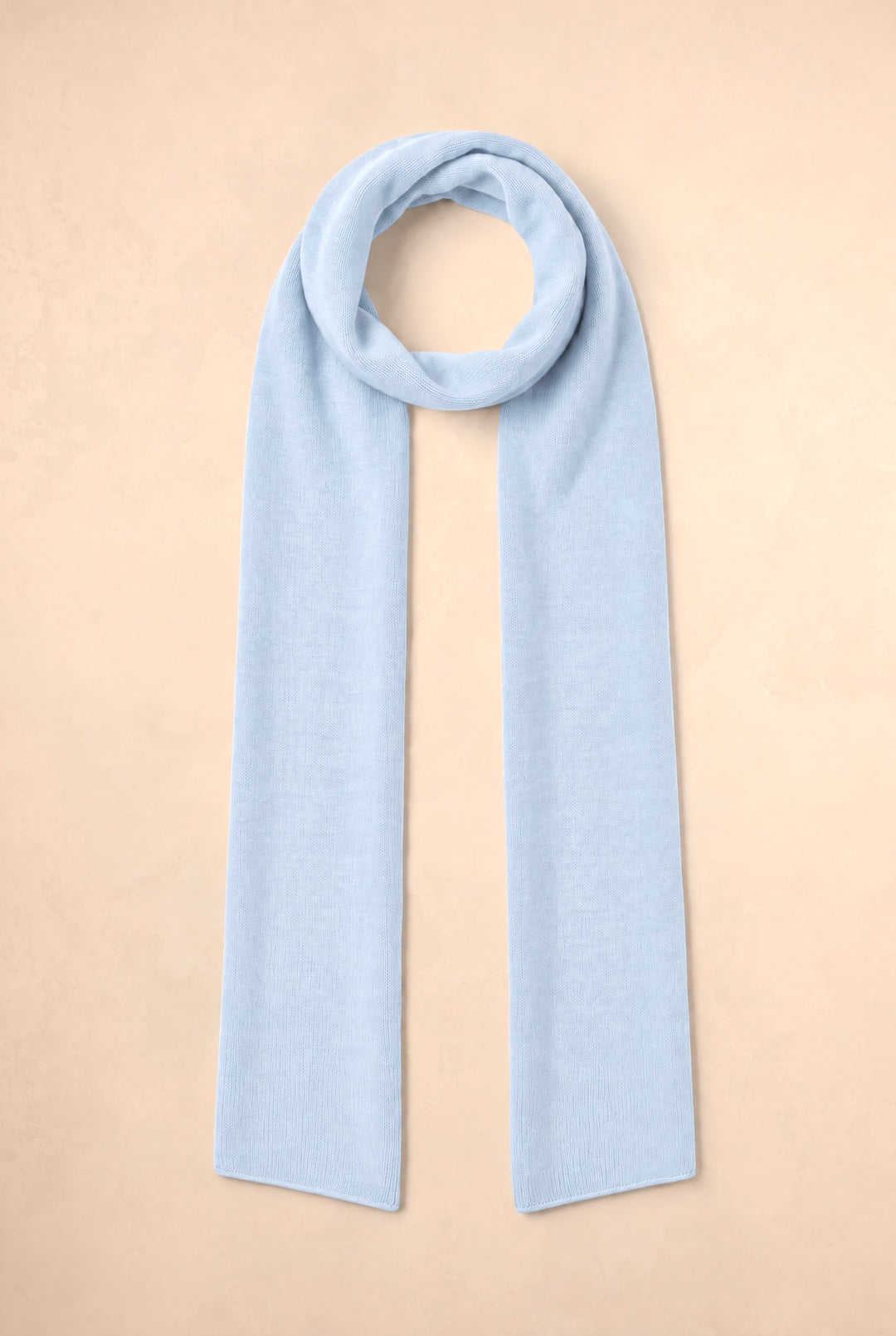 India Grace London Lucia skinny scarf in blue rinse cashmere wool